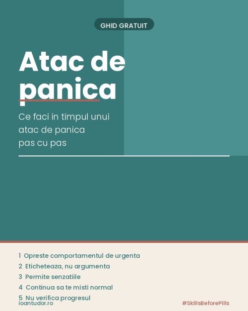 Atac de panica - Ghid GRATUIT
